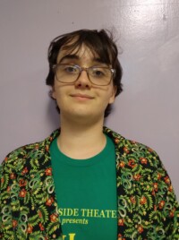 Patrick Ryan (Gollum) is a rising sophomore at Luray High School and has been in several plays. However, this is his first one with Trackside. His interests include anime, Dungeons & Dragons, cooking, playing the drums, and of course, theater!